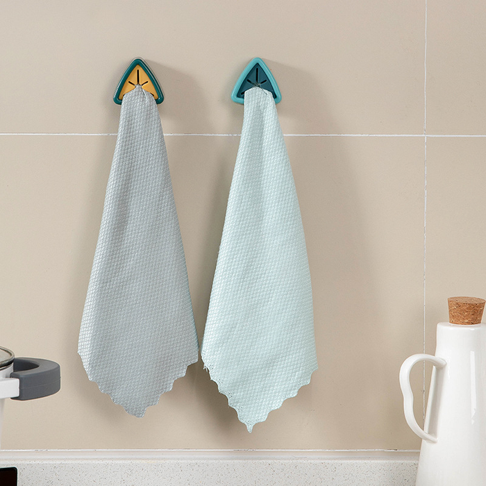 Punch Free Towel Plug Holder Bathroom Organizer Rack Towels Storage Wash Cloth Clip Bathroom Kitchen Accessories Tool 2021