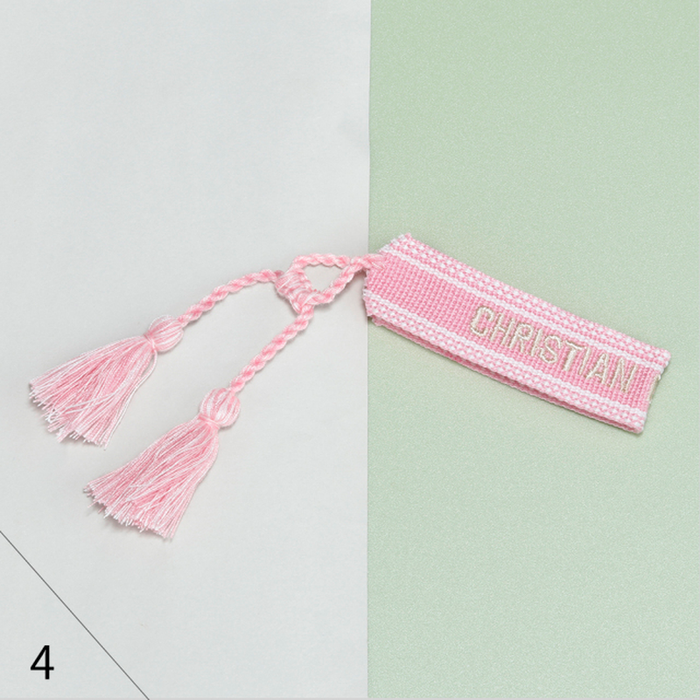 Embroidered Wrist Band Tassel Letter Braided Bracelet Women Jewelry Wholesale Good Quality