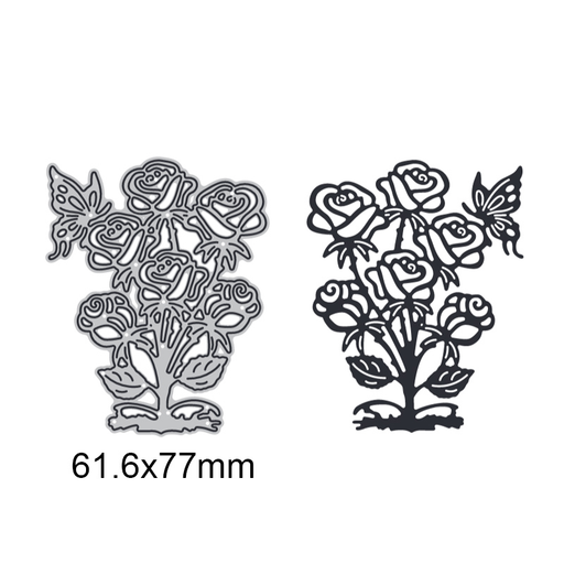 Rose Flower Butterfly Metal Cutting Dies for DIY Scrapbook Cutting Die Paper Cards Embossed Decorative Craft Die Cut New
