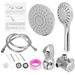 Novashion 9 inch Shower Head and Handheld Combo, Rainfall Dual Shower Head 5 Shower Modes, Showerhead with 3-way Water Diverter, Suction Cup Holder, 60inch Hose