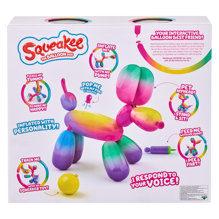Squeakee Rainbowie the Balloon Dog Electronic Pet