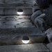 Solar Lights Outdoor Rechargeable Battery Powered LED Exterior Lighting with Auto On for Home, Patio, Deck and Driveway by Pure Garden (Set of 4)