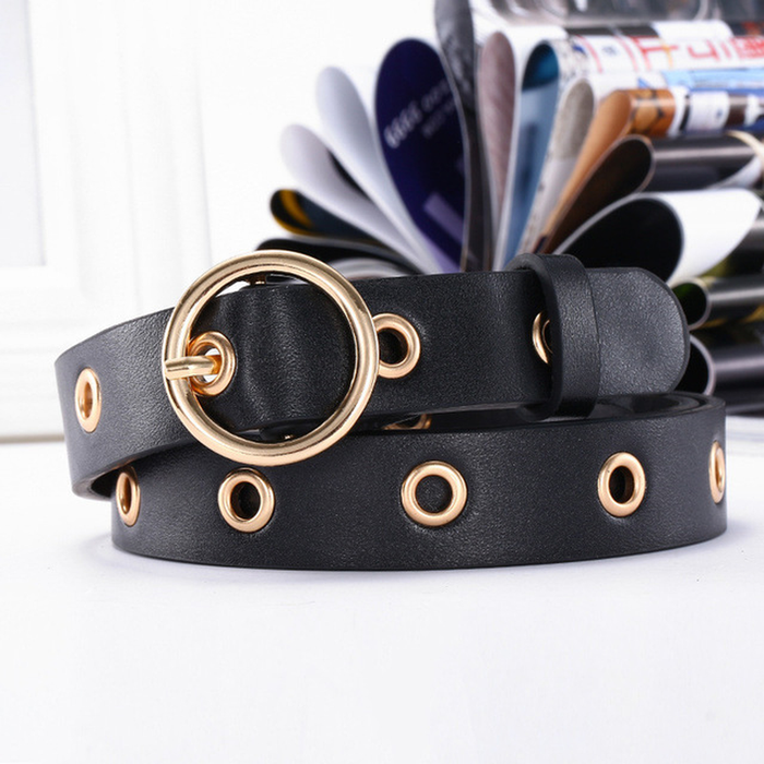 JIFANPAUL New Sweetheart Buckle with Adjustable Ladies Luxury Brand Cute Heart-Shaped Thin Belt High Quality Punk Fashion Belts