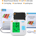 Upper Arm Blood Pressure Monitor Automatic BP Machine & Pulse Rate Indicator Accurate Monitoring Meter 2x120 Memory 3 Color LCD Backlit Display w/ Wide-Range Cuff- Home Office Travel Parents Pregnancy