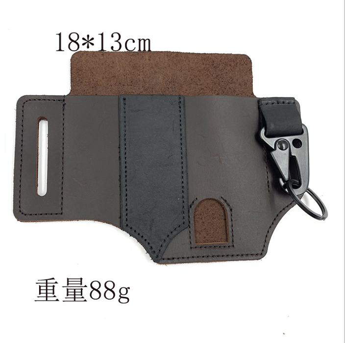 Leather Sheath for Leatherman Multitool Sheath EDC Pocket Organizer Hunt Tactical Knife Pouch Flashlight Camping Outdoor Tool