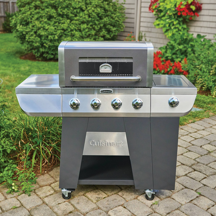 Cuisinart Deluxe Four-Burner Propane Gas Grill with Side Burner