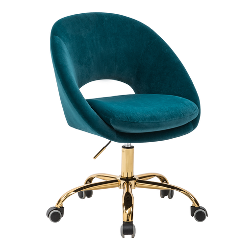 14 Karat Home 14.50 in Active Chairs with Swivel, 250 Lbs, Teal