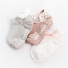 0 to 24M 3 Pairs/Lot Spring Summer Baby Socks for Girls Solid Color Infant Baby Floor Socks Soft Cotton Anti-Slip Socks