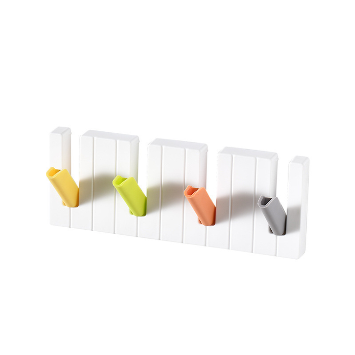 Piano Stylecoat Rack Hook Wooden Piano Style Color Wall Hanging Decoration Rack Magnetic Hanger Key Ring Storage Rack Hook