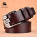 NO.ONEPAUL Genuine Leather for Men High Quality Black Buckle Jeans Belt Cowskin Casual Belts Business Belt Cowboy Waistband