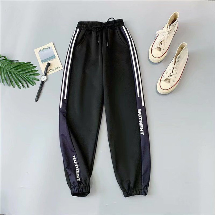 Plus Size 5XL Joggers Women Baggy Sweatpant Black Autumn Loose Hip Hop Harem Pants Women High Wasit Korean Style Sport Trousers
