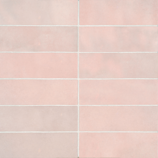 Cloe 2.5" x 8" Glossy Wall Tile in Pink (10.64 SqFt/Ctn)