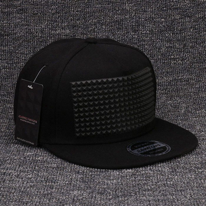 Fancy 3D Snapback Cap Raised Soft Silicon Square Pyramid Flat Baseball Hip Hop Hat for Boys and Girls