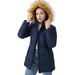 Orolay Women'S Thickened down Jacket Puffer Hooded down Coat with Faux Fur