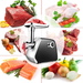 Aolier 3-in-1 Electric Meat Grinder 2000W, Sausage Stuffer Meat Mixer with 3 Stainless Grinding Plates and Sausage Stuffing Tubes [All Kinds of Meat] Home Use &Commercial Food Mincer