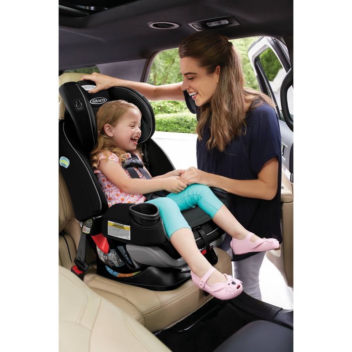 Graco 4Ever Extend2Fit 4-in-1 Convertible Car Seat, Clove White