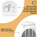 Comfort Zone Energy-Save 120V Oscillating Ceramic Heater