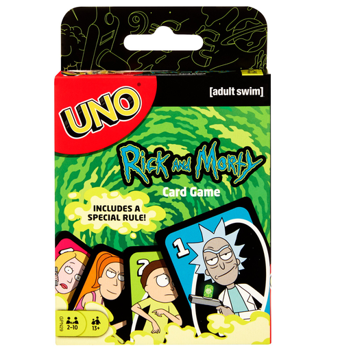 ​UNO Rick and Morty Animated Series Adult Card Game with 112 Cards