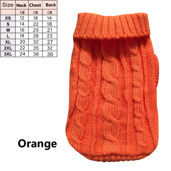 Pet Dog Sweaters Winter Pet Clothes for Small Dogs Warm Sweater Coat Outfit for Cats Clothes Woolly Soft Dog T Shirt Jacket