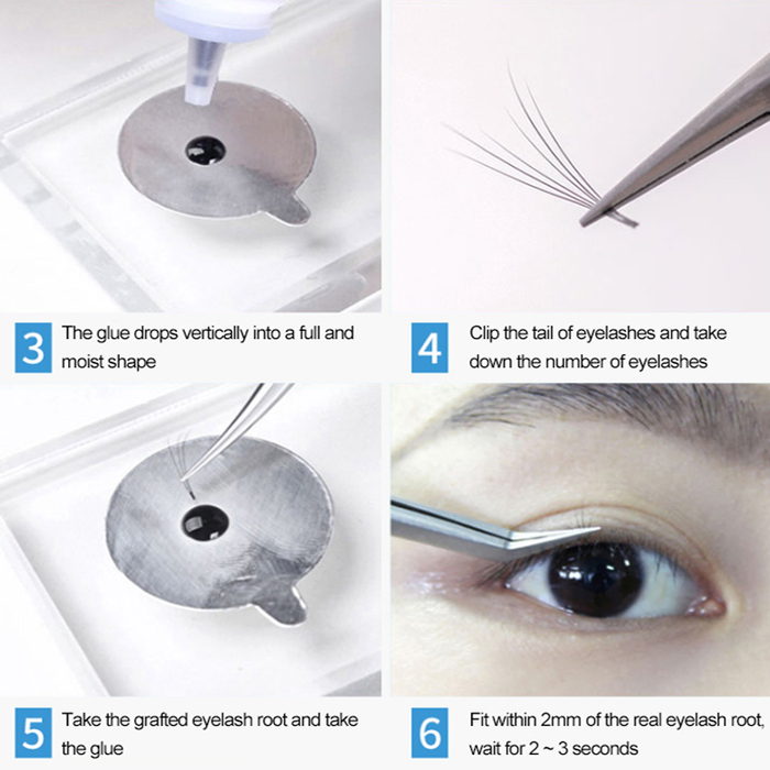 5Ml Eyelashes Extension Glue Long Lasting Grafting Lashes Glue Quick Drying Adhesive Black Glue No Irritant Makeup