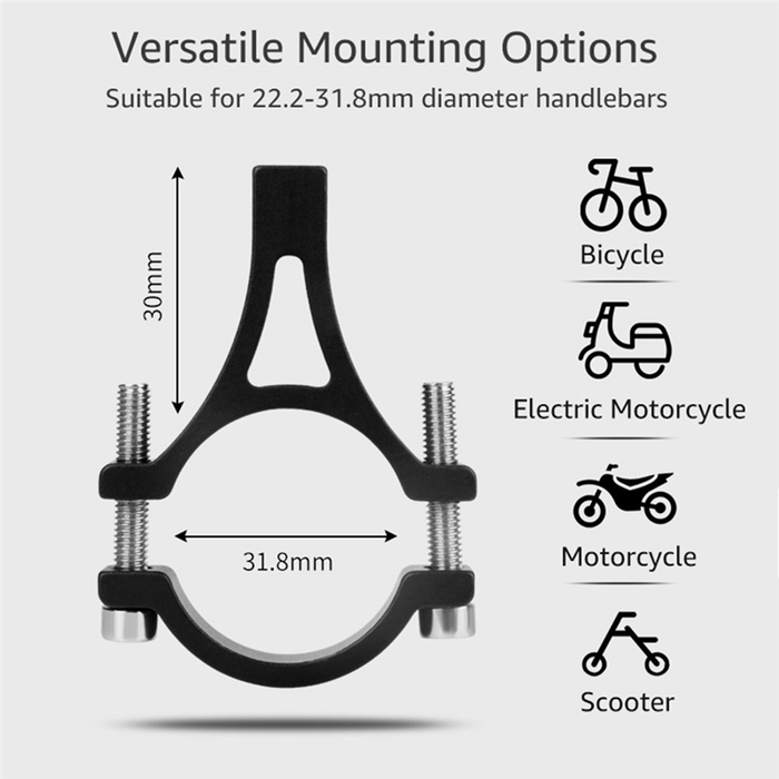 Bicycle Mobile Phone Holder Universal Bike Motorcycle Handlebar Clip Stand for 3.5-6.5 Inch Smartphone Holder GPS Mount Bracket