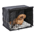 MidWest Homes For Pets Dog Crate Starter Kit, Double Door iCrate, Crate Cover, 30"