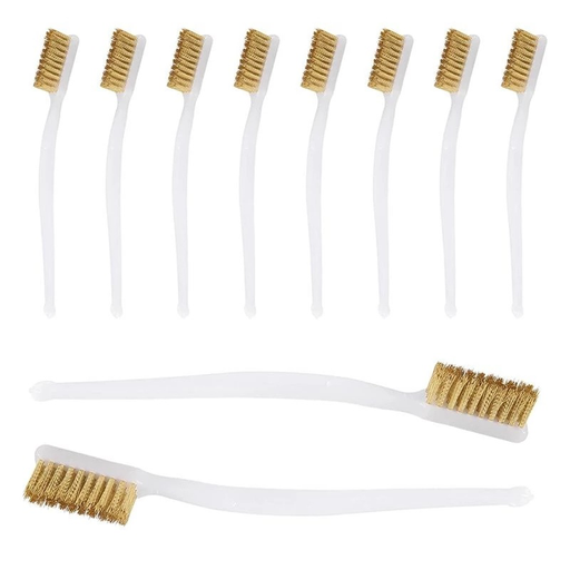 3D Printer Cleaner Tool Copper Wire Toothbrush Copper Brush for Nozzle Block Hotend Cleaning Hot Bed Cleaning Parts Brushes