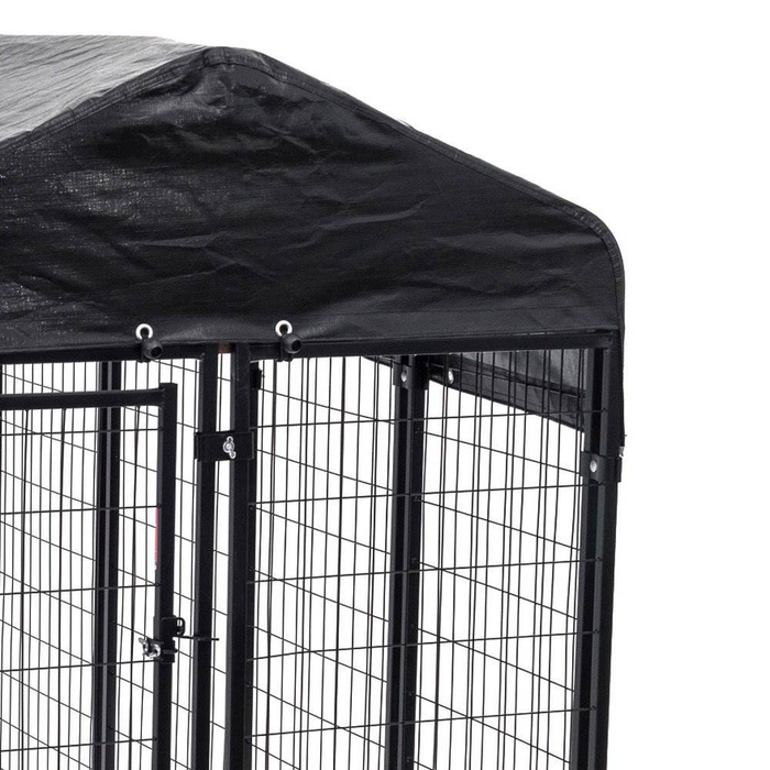 Bundle: Lucky Dog Uptown Welded Wire Kennel Heavy Duty Dog Cage & Wire Kennel Play Pen