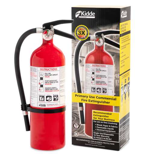 Kidde Fire Extinguisher, UL Rated 3-A:40-B:C for the Garage/Workshop