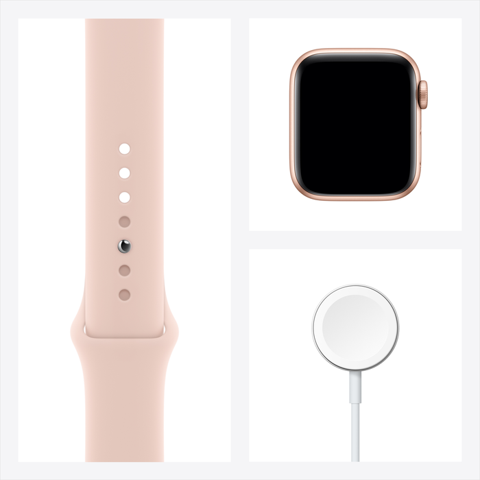 Apple Watch Series 6 GPS, 40mm Gold Aluminum Case with Pink Sand Sport Band - Regular