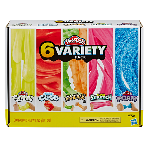 Play-Doh Variety Pack Featuring 6 New Compounds, for Kids Ages 3 and Up