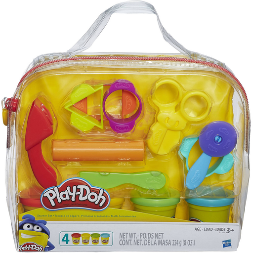 Play-Doh Start Set with 4 Cans of Play-Doh, Includes 9 Tools and Carrying Case