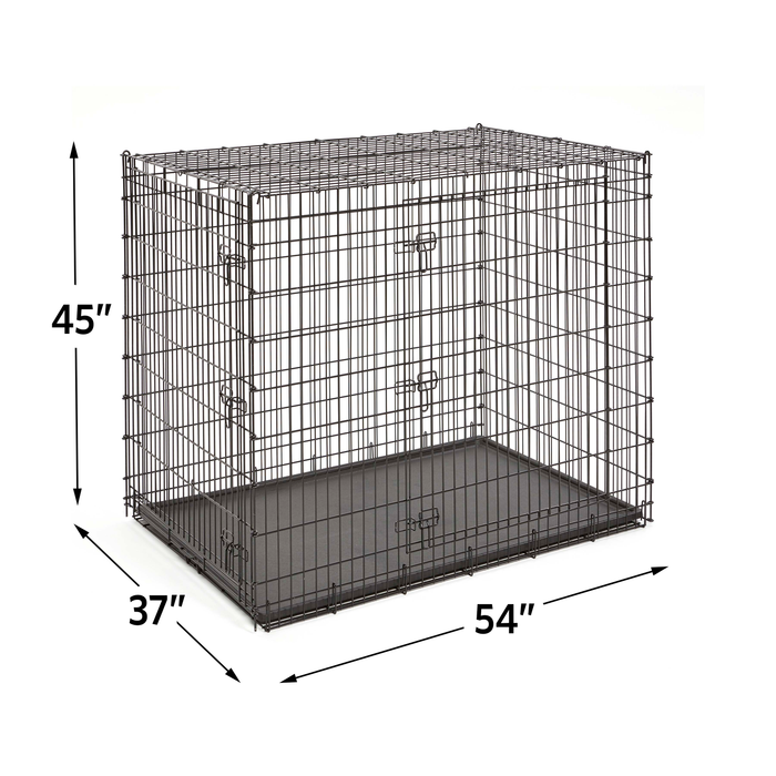 MidWest Homes For Pets XX-Large Double Door Wire Dog Crate, 54"