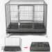 Homey Pet Stackable Dog Cage with Wheel, Divider, & Tray, 43"L x 29"W x 36"H