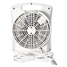 Comfort Zone 1500-watt 3-Speed Energy Save Fan-Forced Portable Heater, White