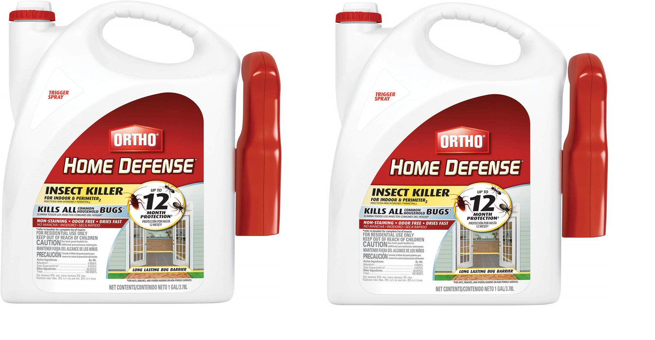 Ortho Home Defense Insect Killer for Indoor & Perimeter2 Ready-To-Use Trigger Sprayer, 1 Gallon.