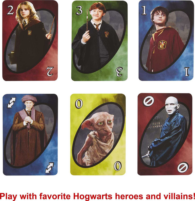 UNO Harry Potter Themed Card Game for 2-10 Players Ages 7Y+
