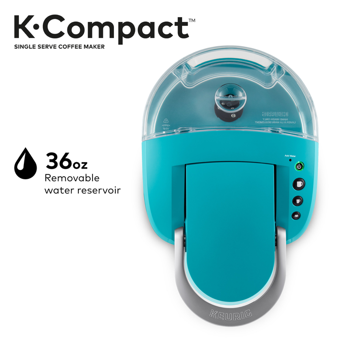 Keurig K-Compact Single-Serve K-Cup Pod Coffee Maker, Turquoise