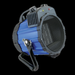 Comfort Zone PowerGear 1500-Watt Portable Ceramic Utility Heater with Pivoting Cradle Base, Blue