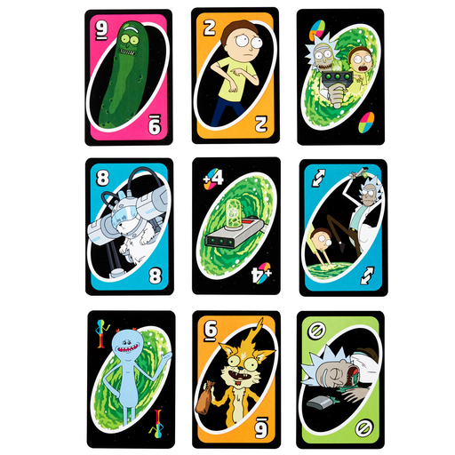 ​UNO Rick and Morty Animated Series Adult Card Game with 112 Cards