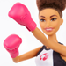 Barbie Boxer Brunette Doll with Boxing Outfit and Pink Boxing Gloves Doll Playset, 4 Pieces Included