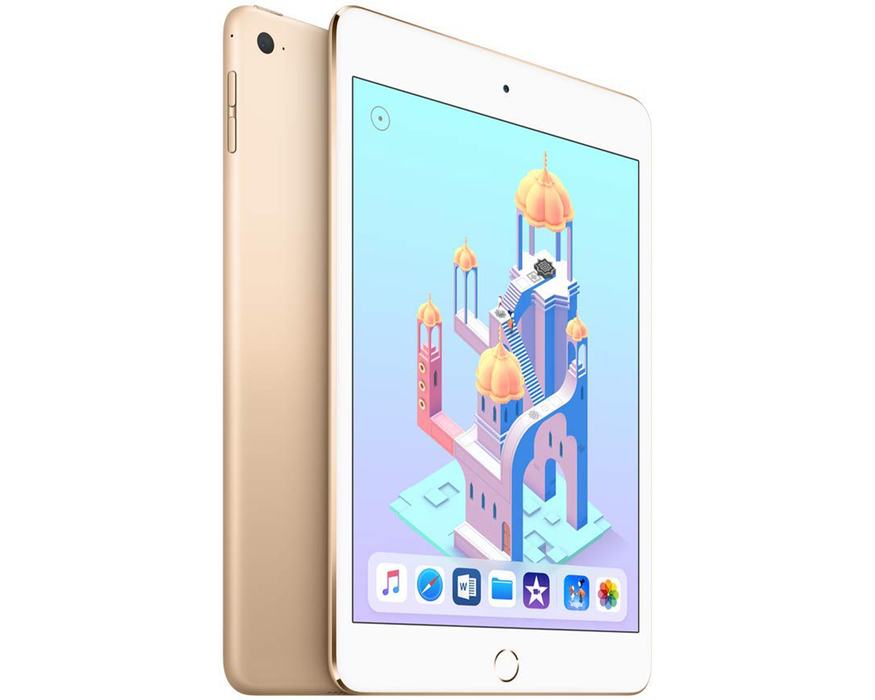 Refurbished Apple 7.9-Inch Retina Ipad Mini 4, Wi-Fi Only, 64GB, Bundle Included: Original Box, Case, Tempered Glass, Stylus Pen, Rapid Charger - Space Gray/Silver/Gold