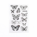 Moon Flowers Leaves Butterfly Stamp Rubber Clear Stamp Seal Scrapbook Photo Album Decorative Card Making Clear Stamps