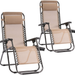 Zero Gravity Chairs Set of 2 Patio Adjustable Dining Reclining Folding Chairs