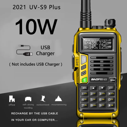 2021 Baofeng UV-S9 plus Powerful Walkie Talkie CB Radio Transceiver 8W/10W 10Km Long Range up of Uv-5R Portable Radio Hunt City