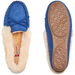 AlpineSwiss Leah Womens Shearling Moccasin Slippers Faux Fur Slip On House Shoes