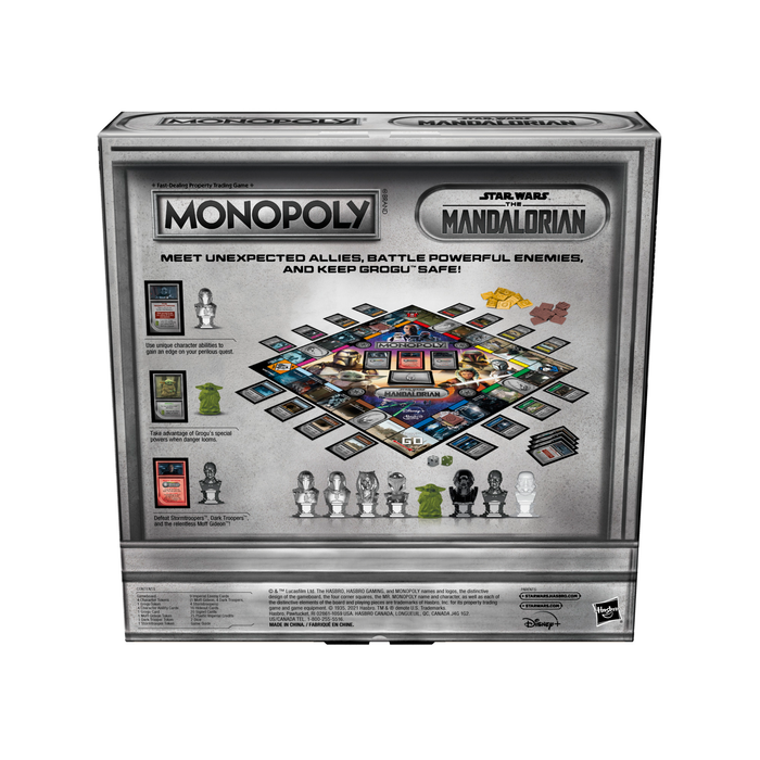 Monopoly: Star Wars the Mandalorian Edition Board Game, Inspired by Season 2, Protect Grogu from Imperial Enemies