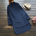 Fashion Women Long Sleeve Imitation Denim Blouse Autumn Shirt Female Button Lapel Top Office Jean Tunic Blusas Femininas