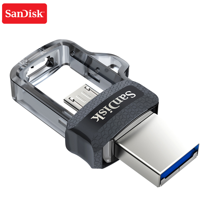 Sandisk USB Flash Drive 128GB 64GB 32GB 16GB Dual OTG Pen Drive High Speed Memory U Disk Micro USB3.0 Card SDDD3 for Phone or PC