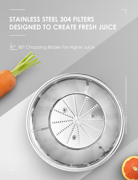 AICOK Juicer Centrifugal Juicer Machine Wide 3” Feed Chute Juice Extractor Easy to Clean, Fruit Juicer with Pulse Function and Multi-Speed Control, Anti-Drip, Stainless Steel Bpa-Free